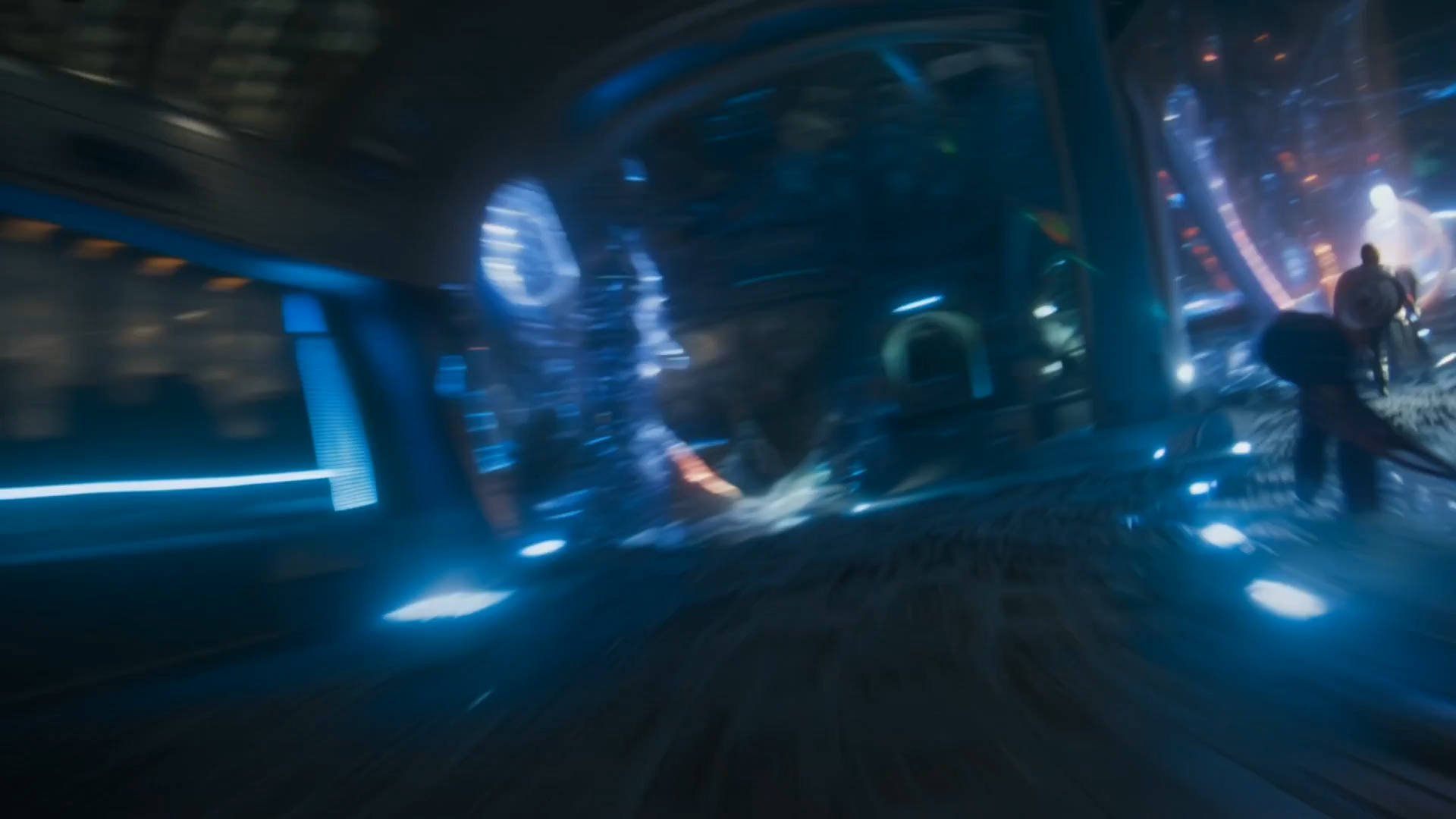 A run through a portal AI video prompt example
